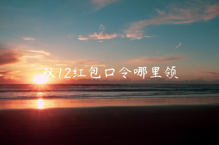 雙12紅包口令哪里領(lǐng)